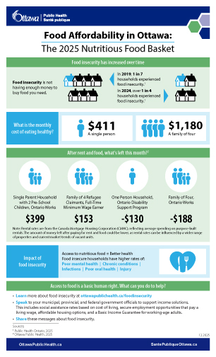 2025 Nutritious Food Basket Infographic