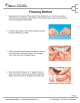 Flossing method factsheet illustration of the flossing technique