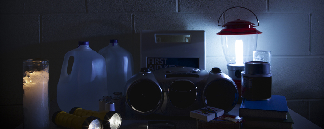 Items from an emergency kit