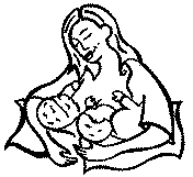 parent nursing babies positioned on either side of parent