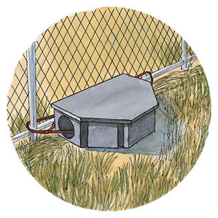 Rat bait station